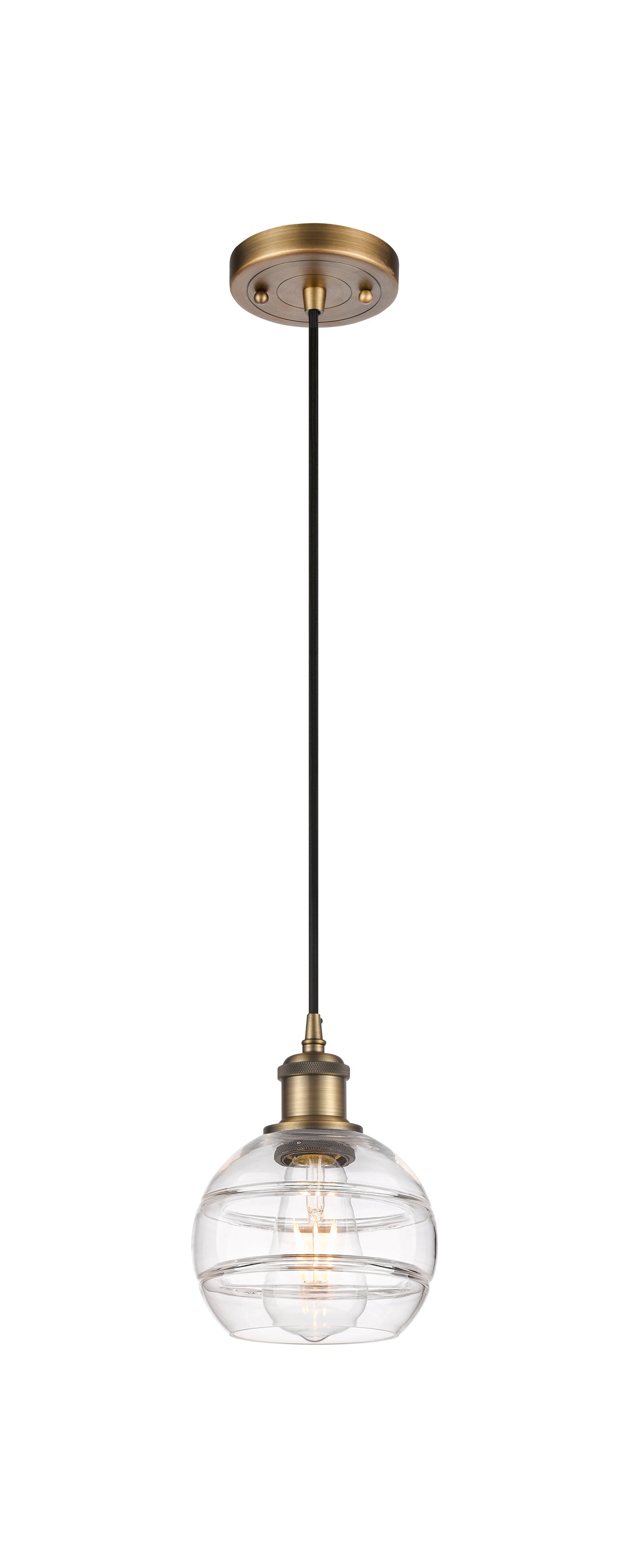 Innovations Lighting Rochester 6" Mini Pendant - Brushed Brass