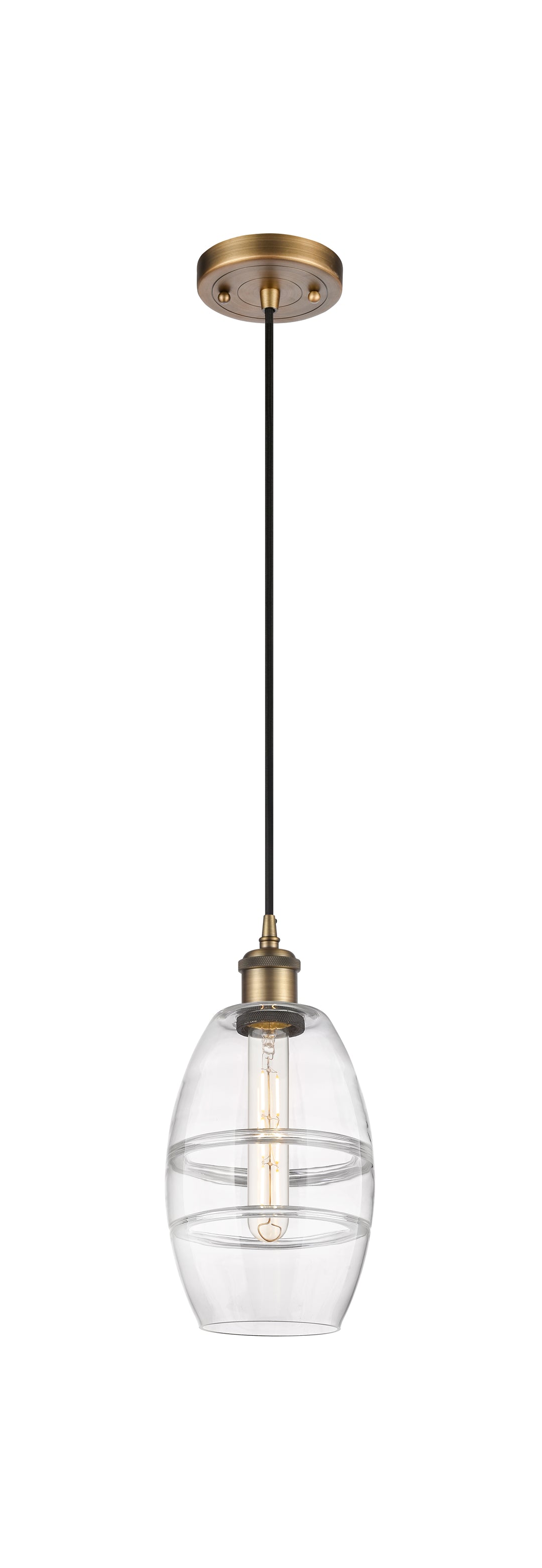 Innovations Lighting Vaz 6" Mini Pendant - Brushed Brass Mini-Pendants Innovations Lighting   