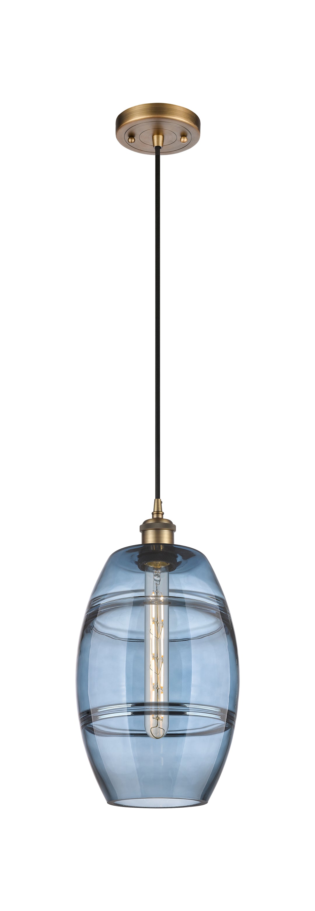 Innovations Lighting Vaz 8" Mini Pendant - Brushed Brass Mini-Pendants Innovations Lighting   