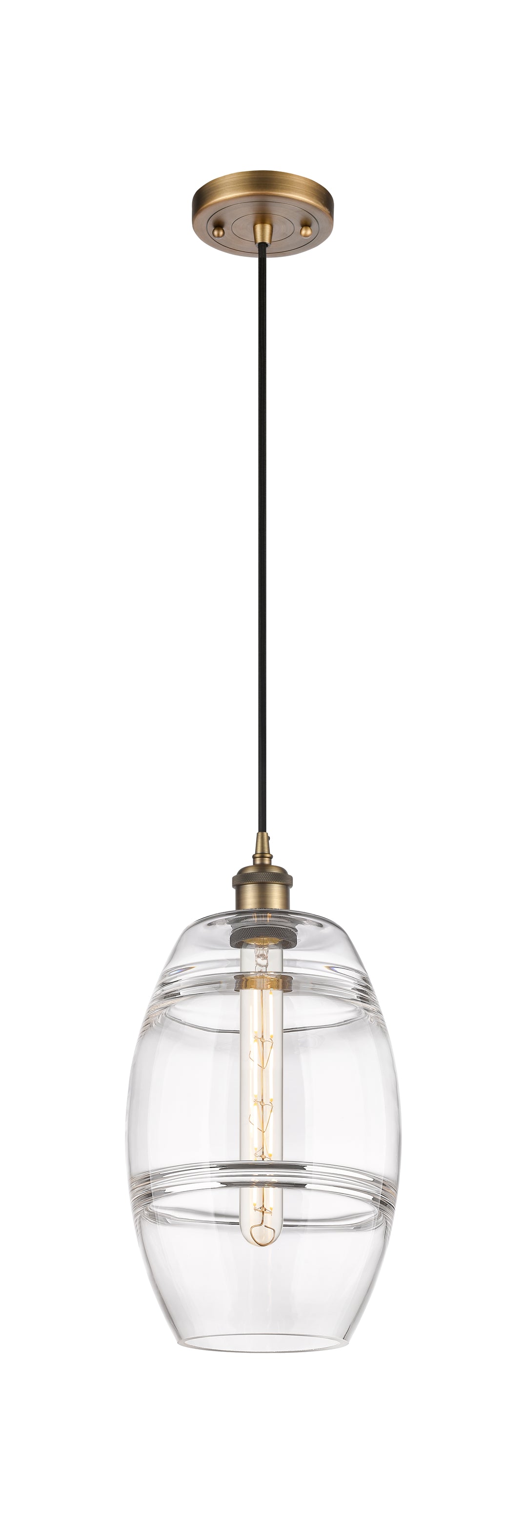 Innovations Lighting Vaz 8" Mini Pendant - Brushed Brass Mini-Pendants Innovations Lighting   