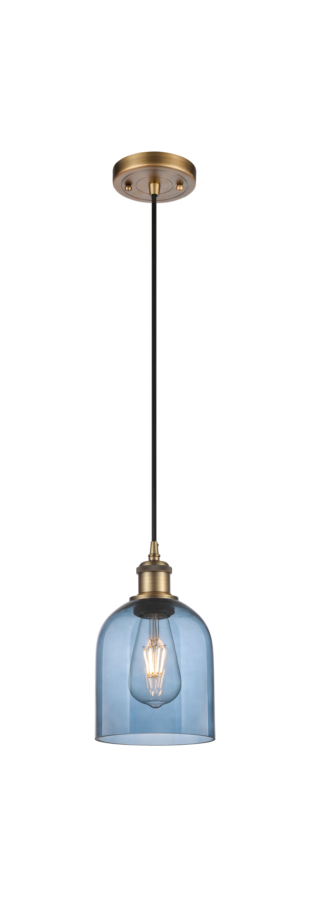 Innovations Lighting Bella 6" Mini Pendant - Brushed Brass Mini-Pendants Innovations Lighting   