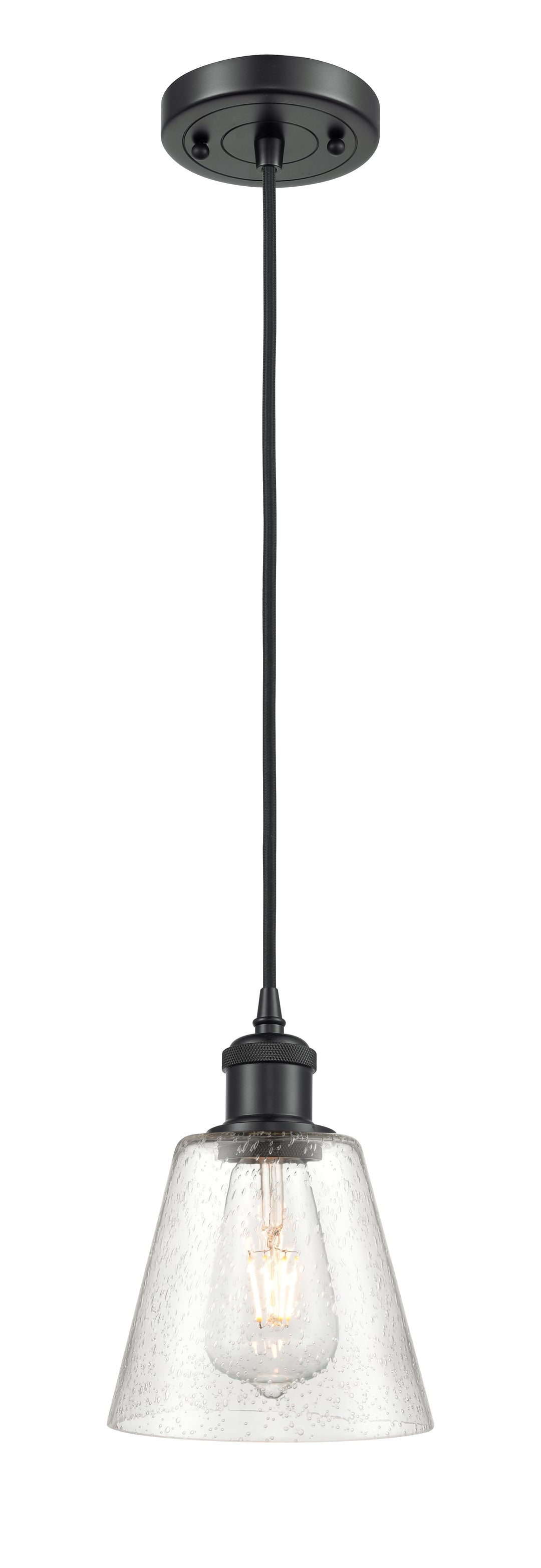 Innovations Lighting Caton 6" Mini Pendant - Matte Black Mini-Pendants Innovations Lighting   