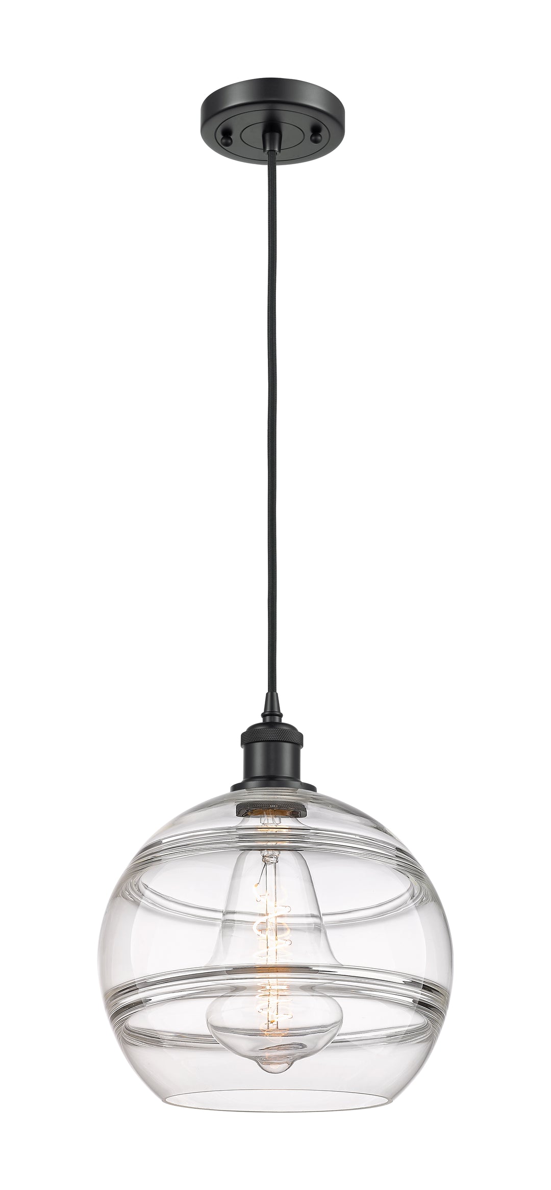 Innovations Lighting Rochester 10" Mini Pendant - Matte Black Mini-Pendants Innovations Lighting   