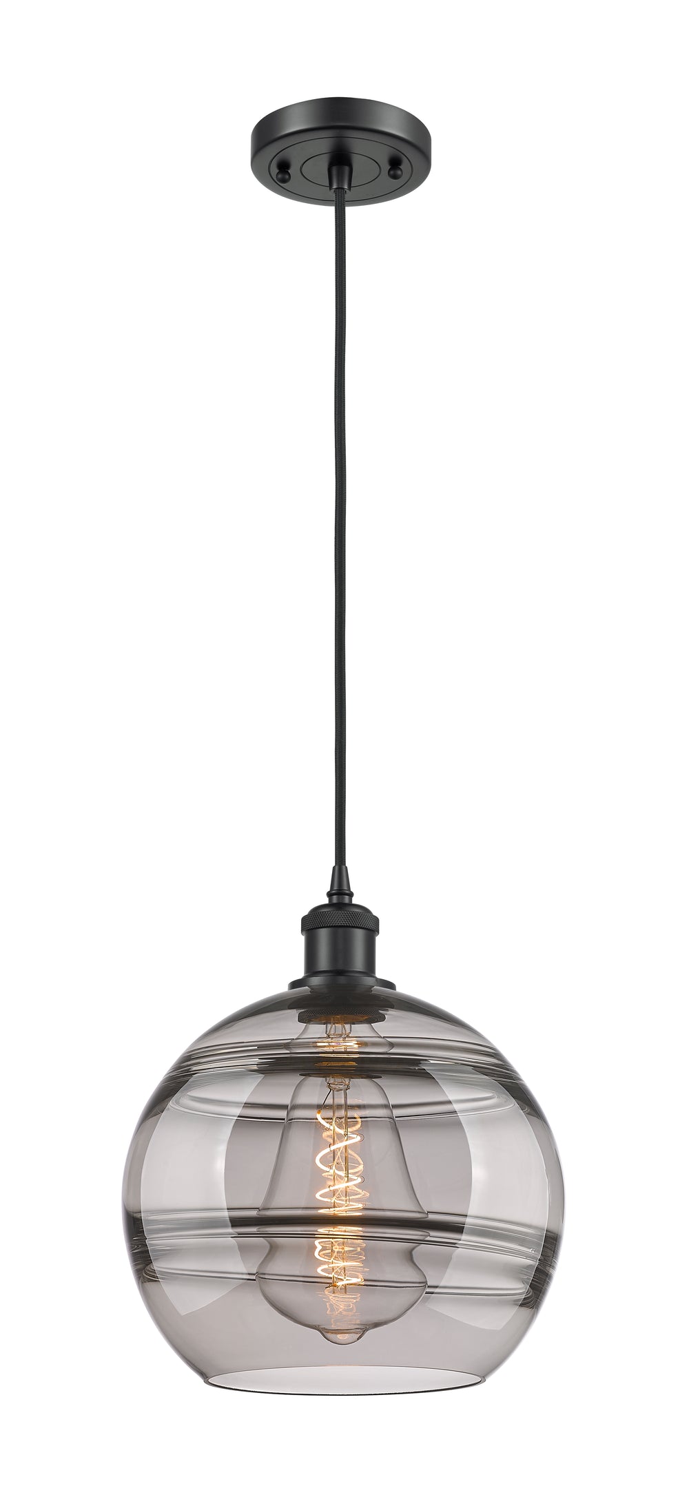 Innovations Lighting Rochester 10" Mini Pendant - Matte Black Mini-Pendants Innovations Lighting   