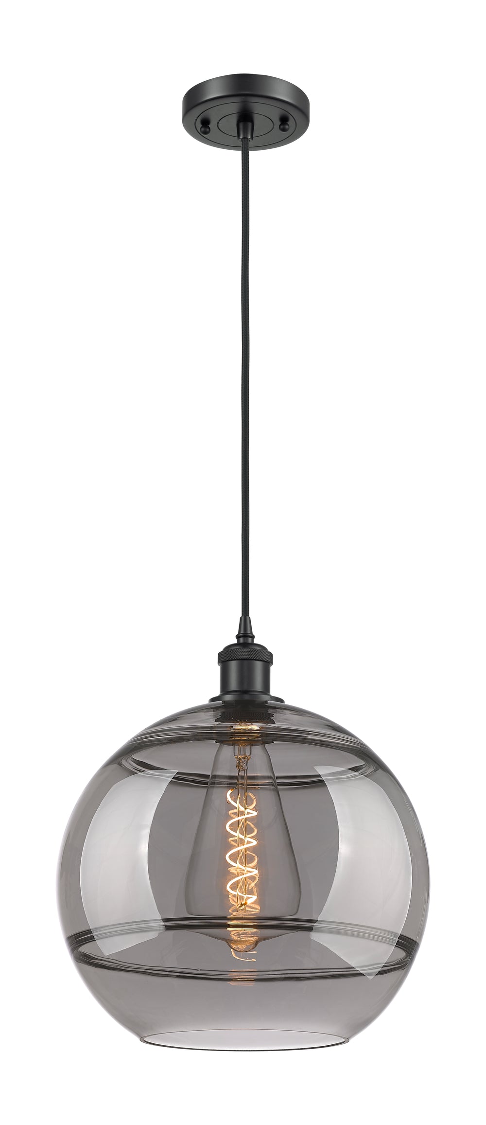 Innovations Lighting Rochester 12" Mini Pendant - Matte Black