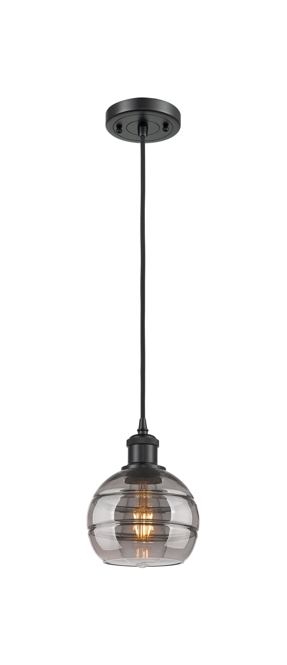 Innovations Lighting Rochester 6" Mini Pendant - Matte Black