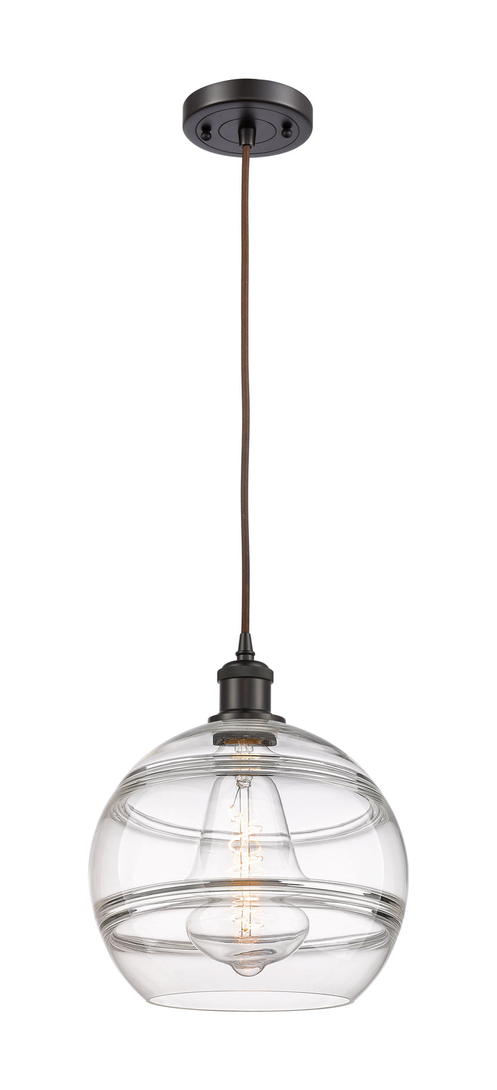 Innovations Lighting Rochester 10" Mini Pendant - Oil Rubbed Bronze Mini-Pendants Innovations Lighting   