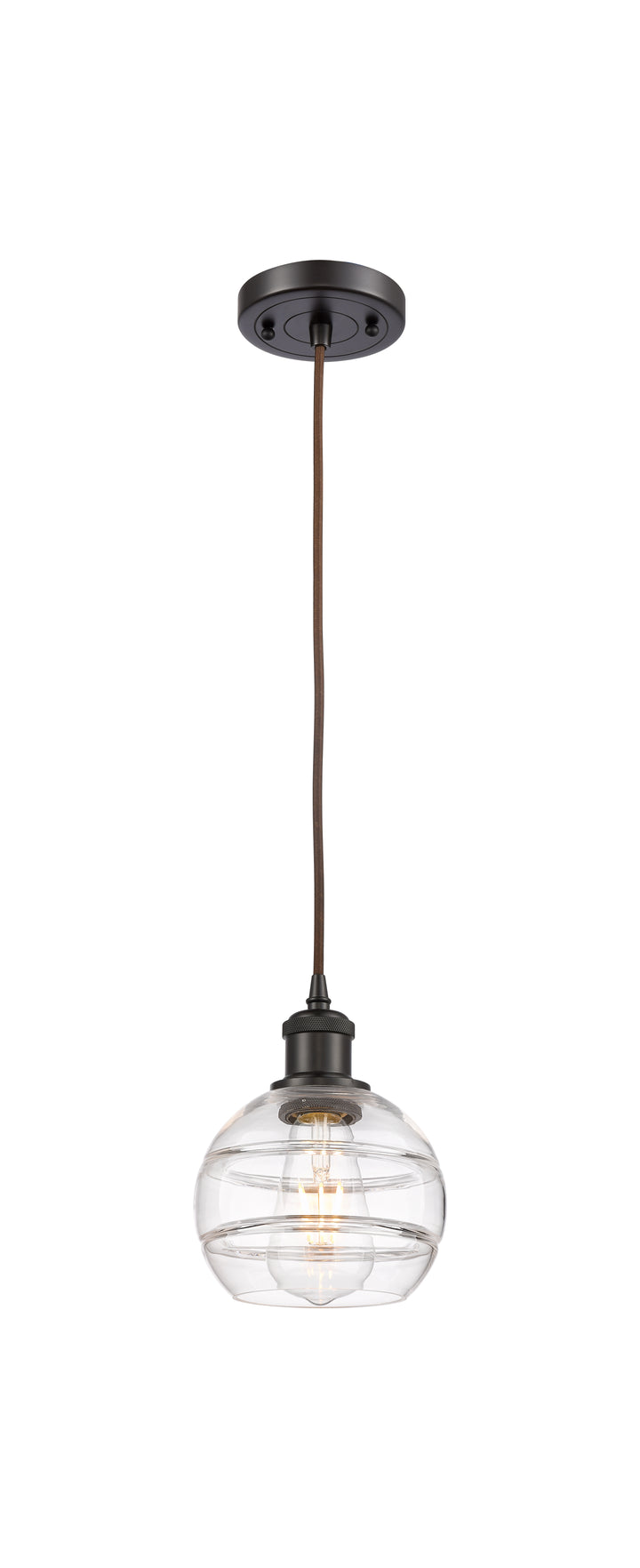 Innovations Lighting Rochester 6" Mini Pendant - Oil Rubbed Bronze Mini-Pendants Innovations Lighting   