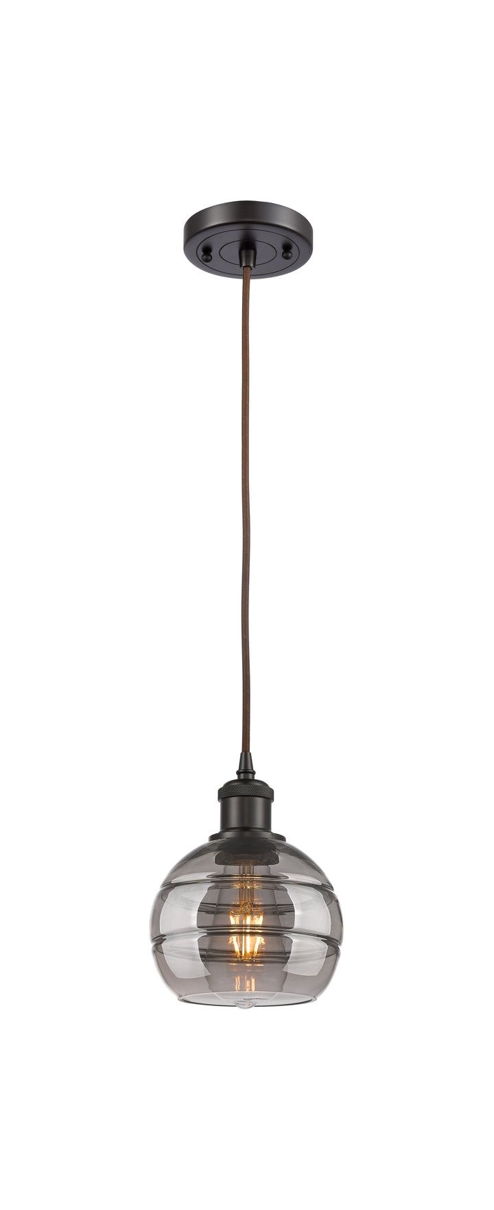 Innovations Lighting Rochester 6" Mini Pendant - Oil Rubbed Bronze Mini-Pendants Innovations Lighting   