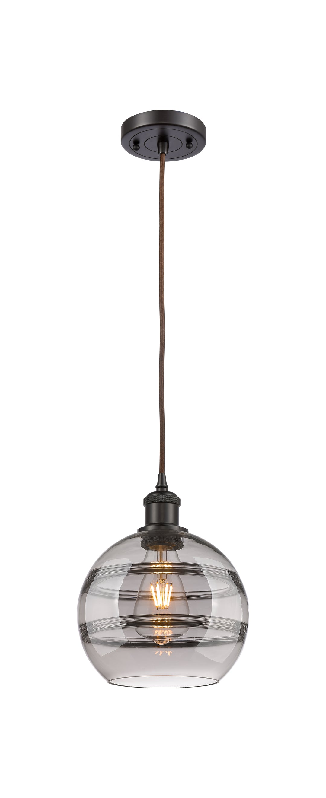 Innovations Lighting Rochester 8" Mini Pendant - Oil Rubbed Bronze Mini-Pendants Innovations Lighting   