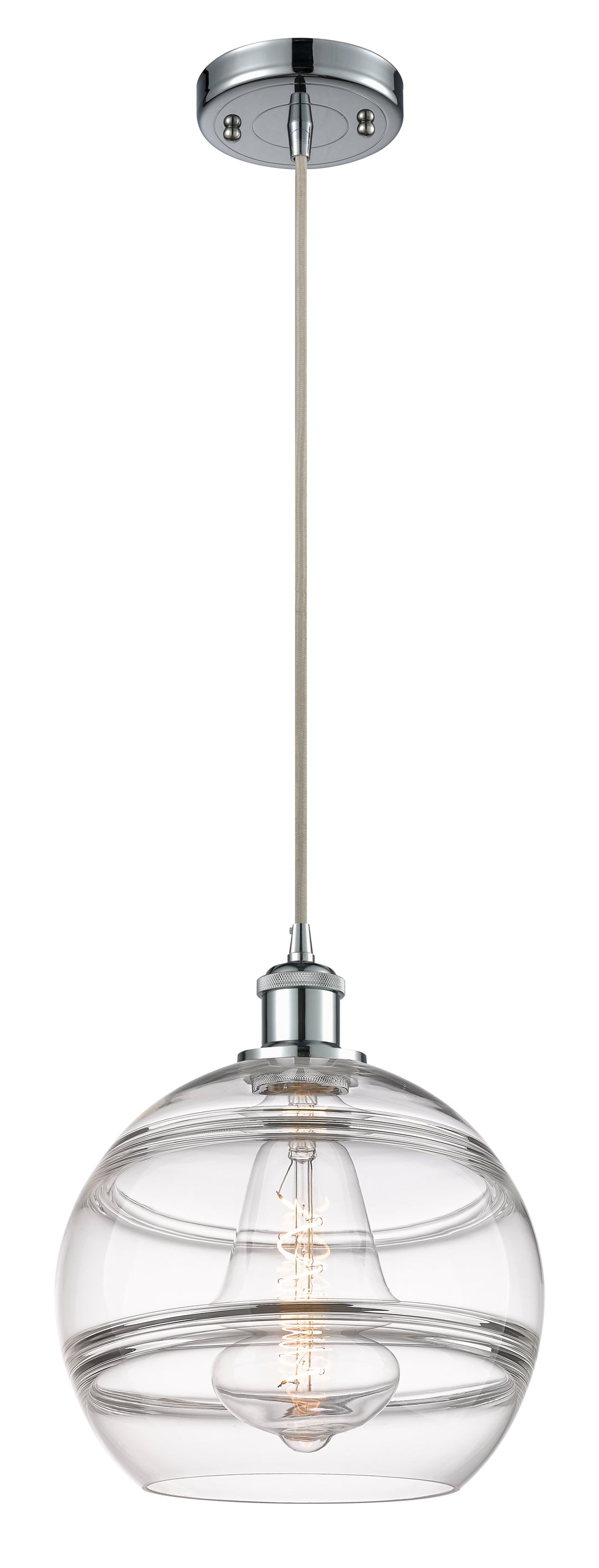 Innovations Lighting Rochester 10" Mini Pendant - Polished Chrome Mini-Pendants Innovations Lighting   