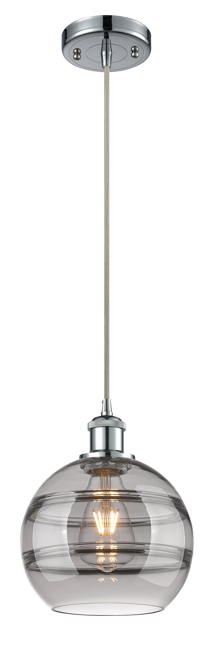 Innovations Lighting Rochester 8" Mini Pendant - Polished Chrome Mini-Pendants Innovations Lighting   