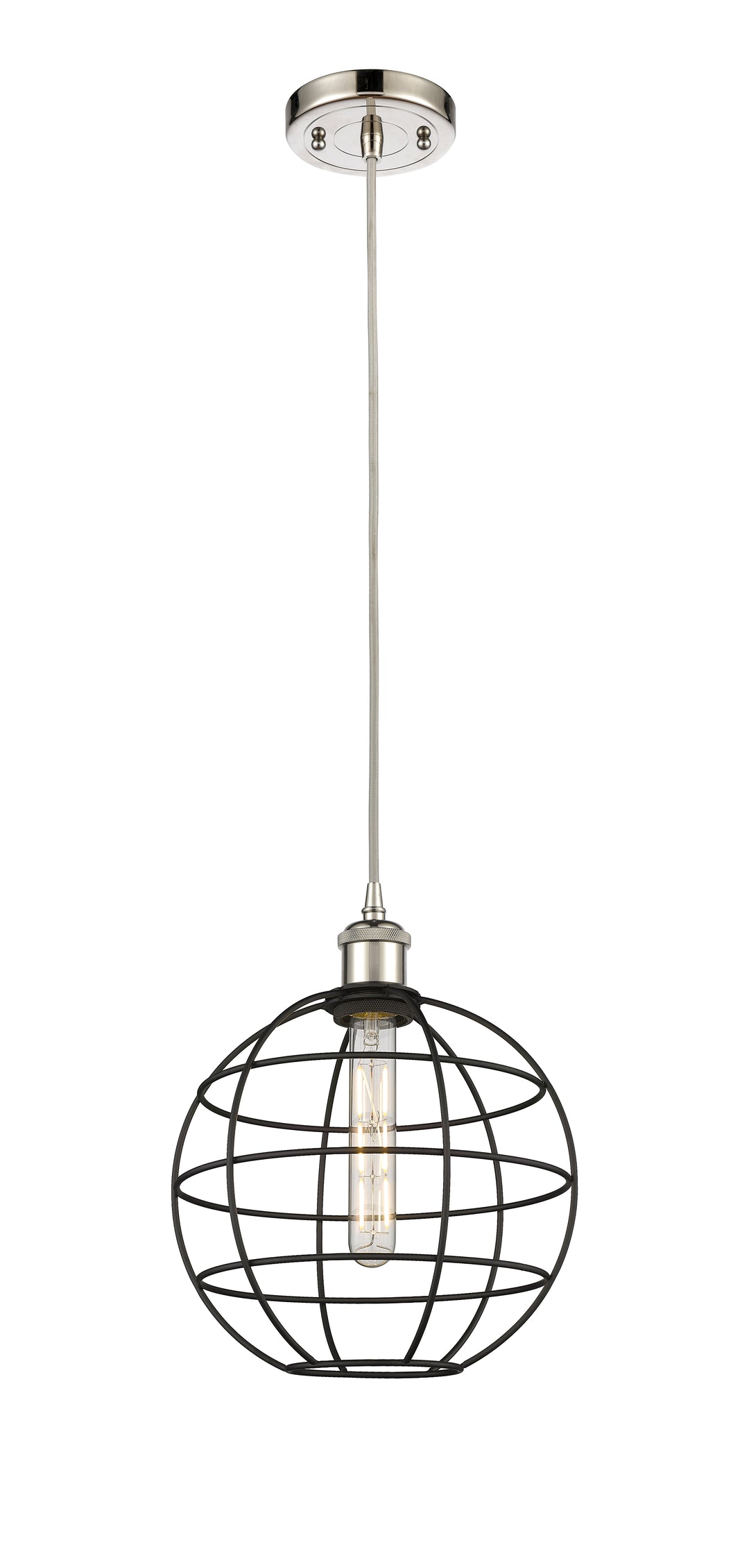 Innovations Lighting Lake Placid 10" Mini Pendant - Polished Nickel Mini-Pendants Innovations Lighting   