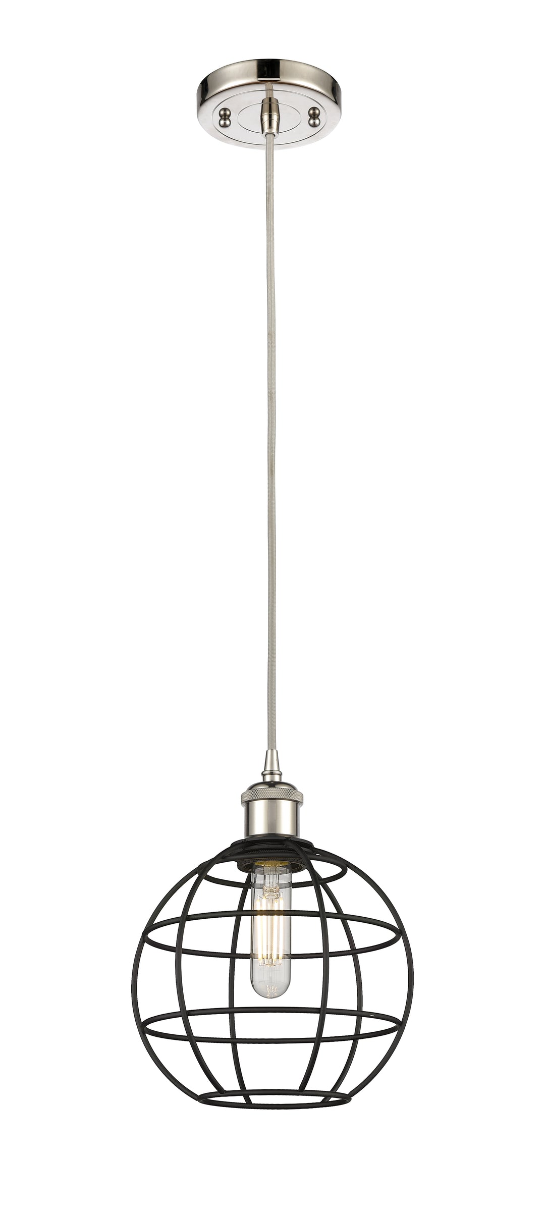 Innovations Lighting Lake Placid 8" Mini Pendant - Polished Nickel Mini-Pendants Innovations Lighting   