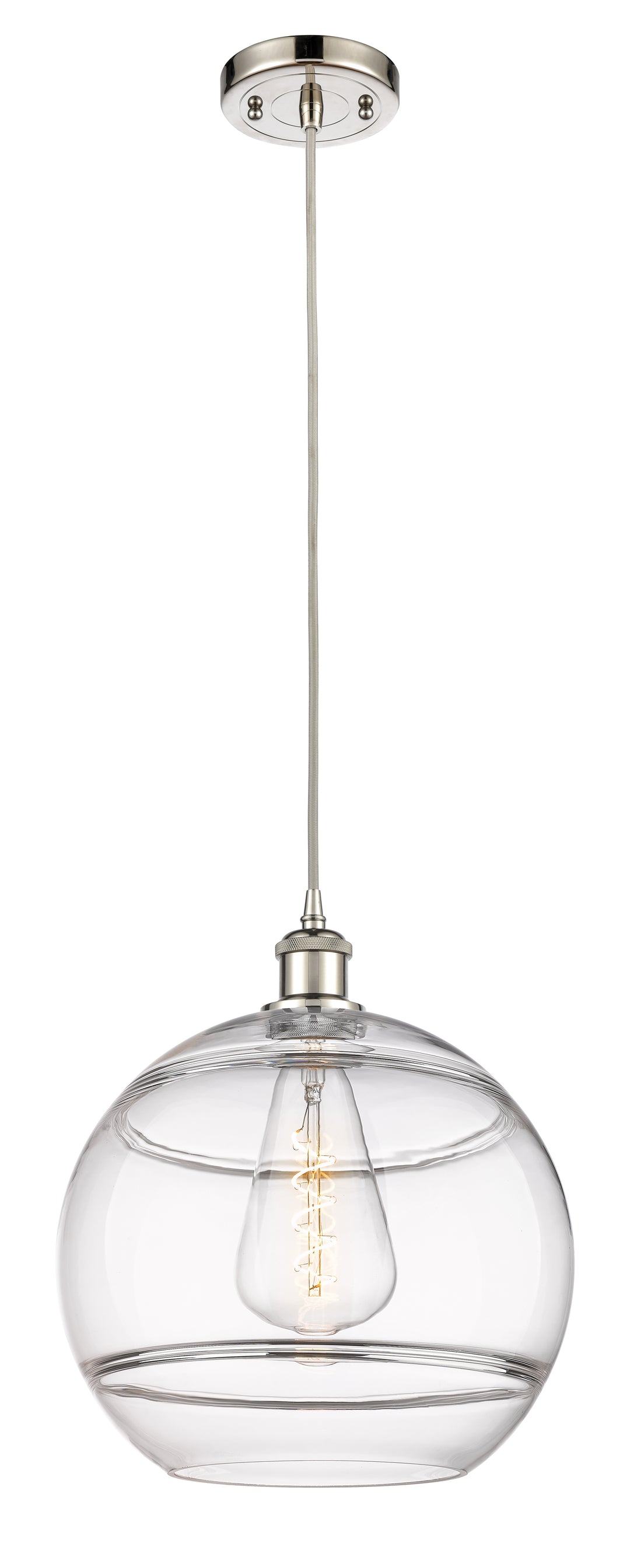 Innovations Lighting Rochester 12" Mini Pendant - Polished Nickel