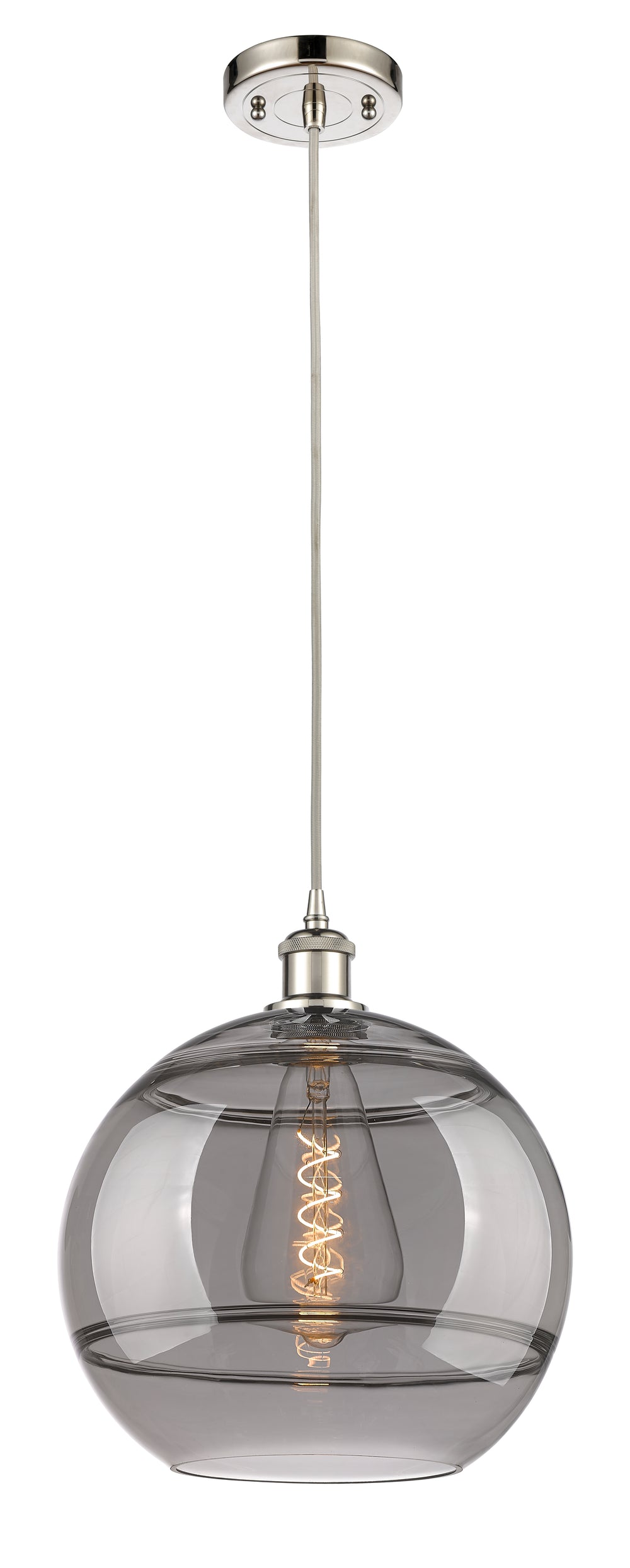 Innovations Lighting Rochester 12" Mini Pendant - Polished Nickel