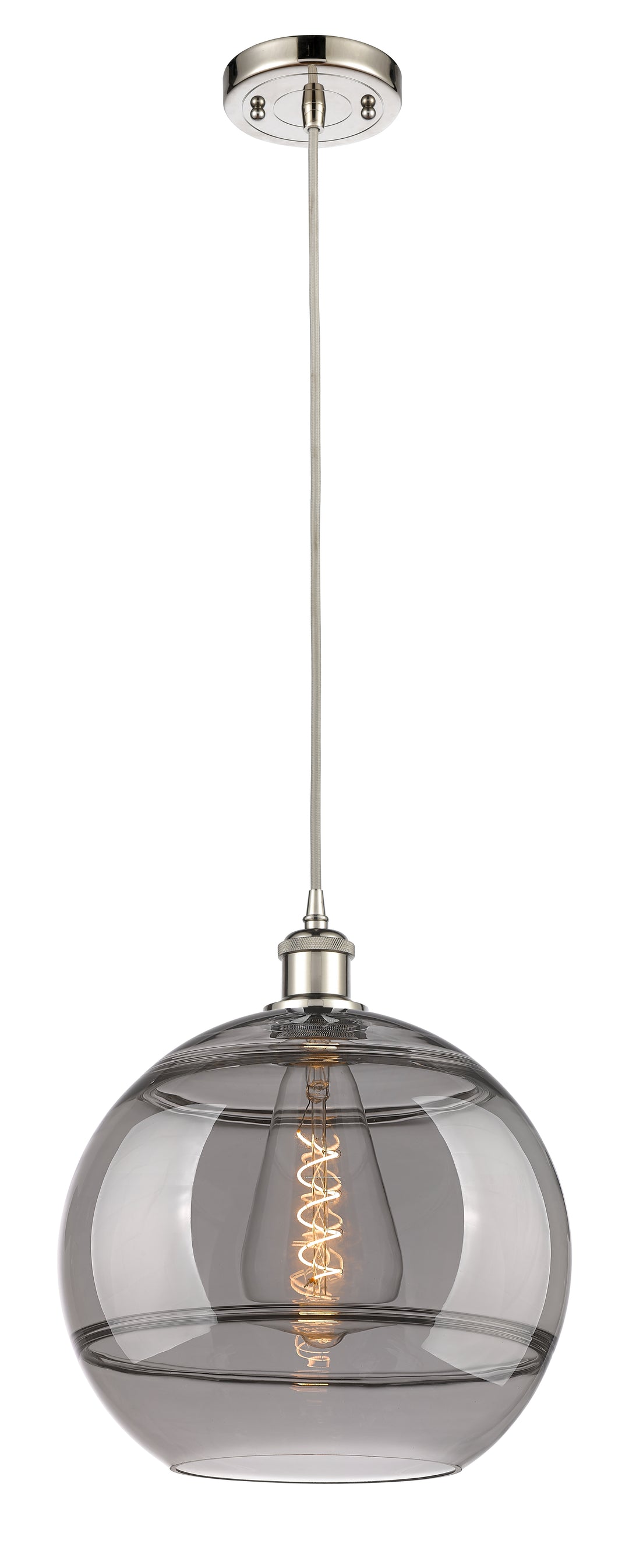 Innovations Lighting Rochester 12" Mini Pendant - Polished Nickel Mini-Pendants Innovations Lighting   