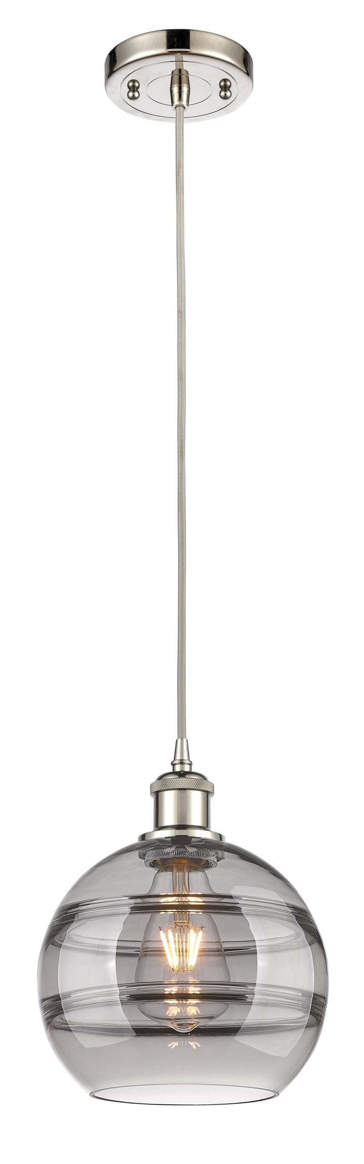 Innovations Lighting Rochester 8" Mini Pendant - Polished Nickel