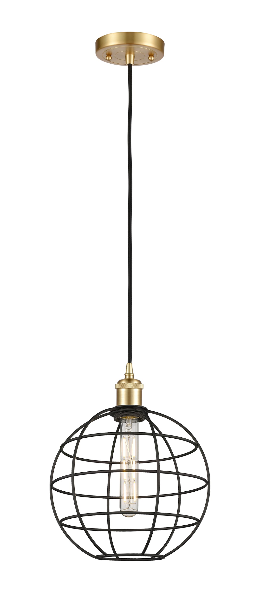 Innovations Lighting Lake Placid 10" Mini Pendant - Satin Gold Mini-Pendants Innovations Lighting   