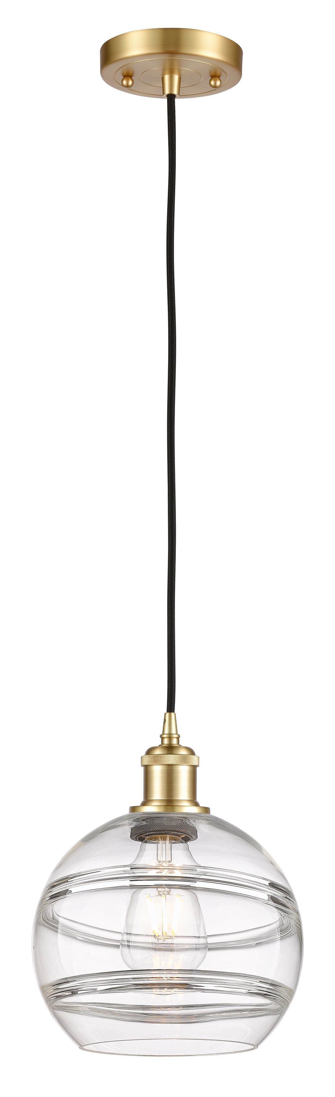 Innovations Lighting Rochester 8" Mini Pendant - Satin Gold