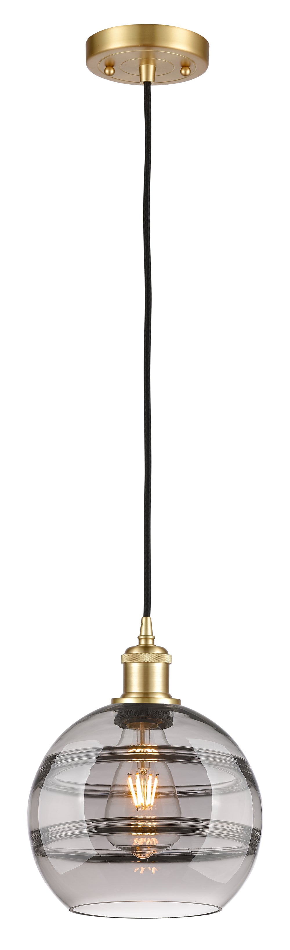 Innovations Lighting Rochester 8" Mini Pendant - Satin Gold