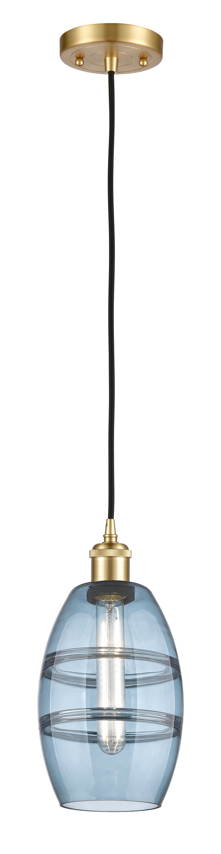 Innovations Lighting Vaz 6" Mini Pendant - Satin Gold Mini-Pendants Innovations Lighting   