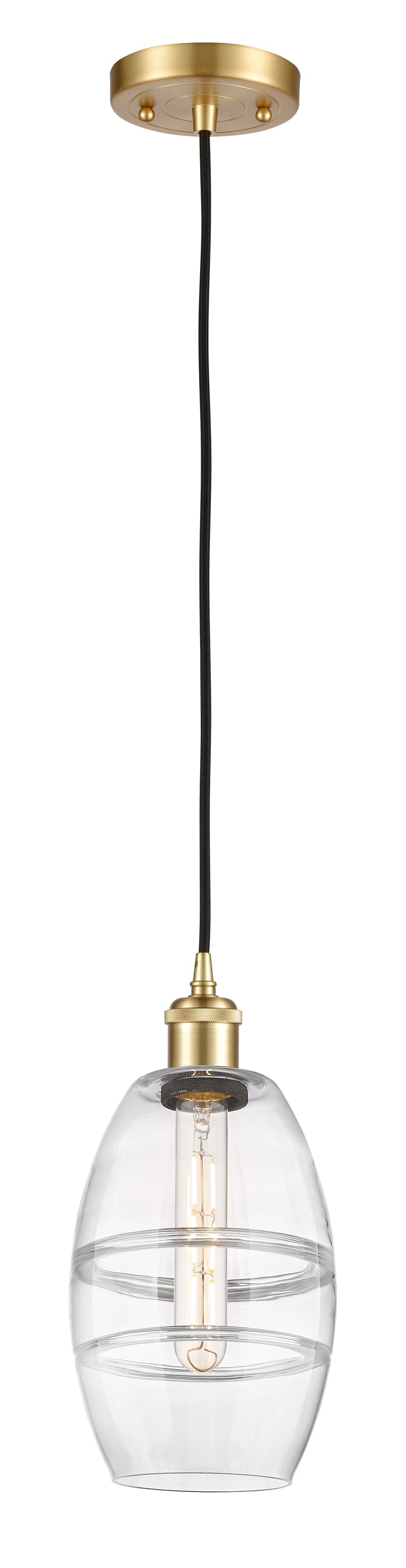 Innovations Lighting Vaz 6" Mini Pendant - Satin Gold Mini-Pendants Innovations Lighting   