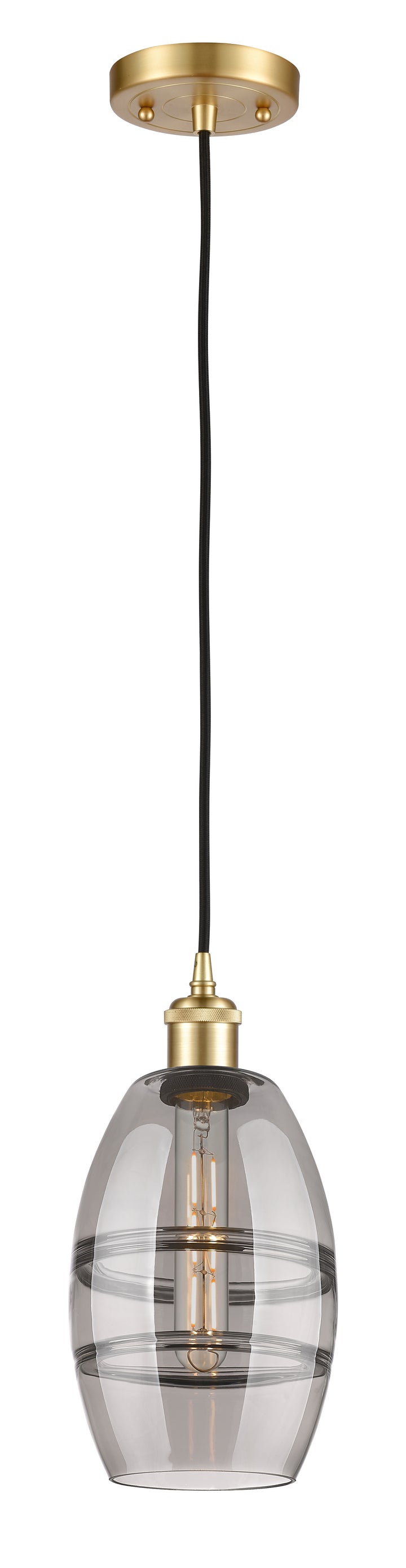 Innovations Lighting Vaz 6" Mini Pendant - Satin Gold Mini-Pendants Innovations Lighting   