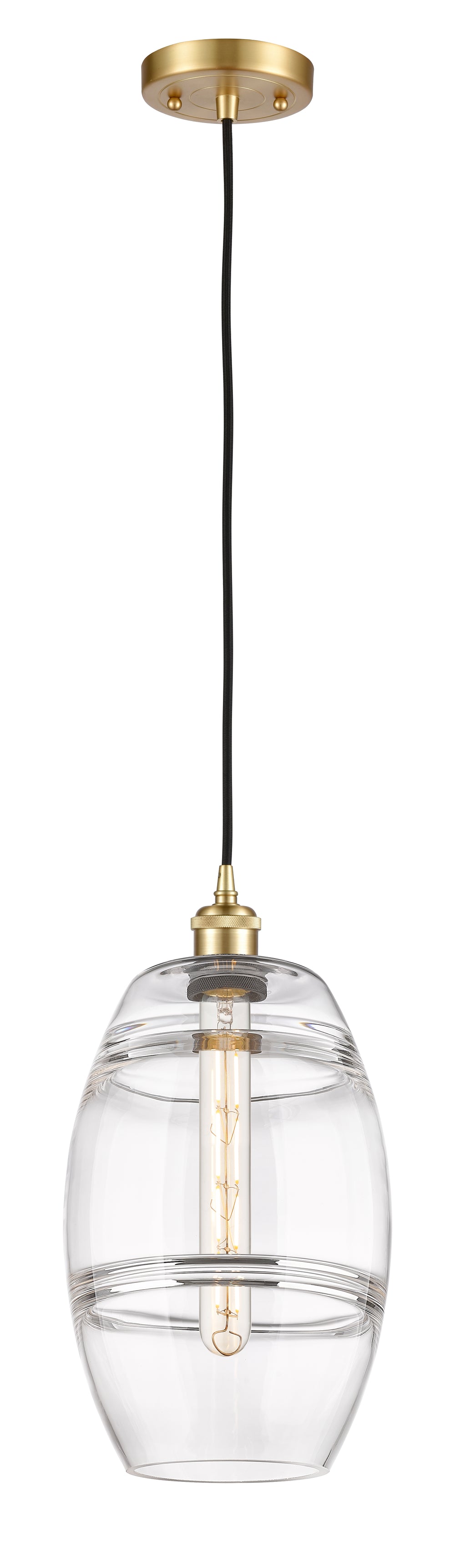 Innovations Lighting Vaz 8" Mini Pendant - Satin Gold Mini-Pendants Innovations Lighting   