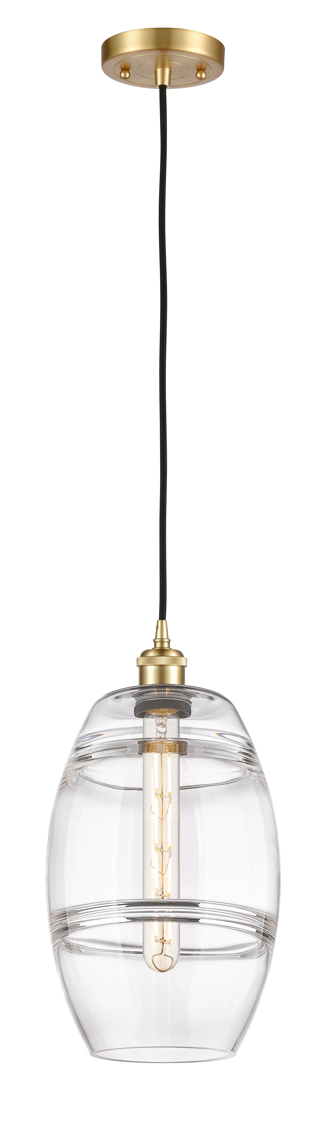 Innovations Lighting Vaz 8" Mini Pendant - Satin Gold Mini-Pendants Innovations Lighting   