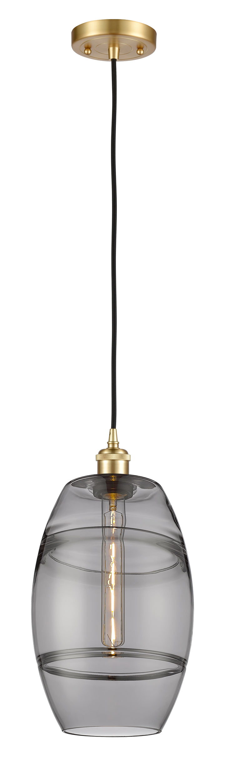 Innovations Lighting Vaz 8" Mini Pendant - Satin Gold Mini-Pendants Innovations Lighting   