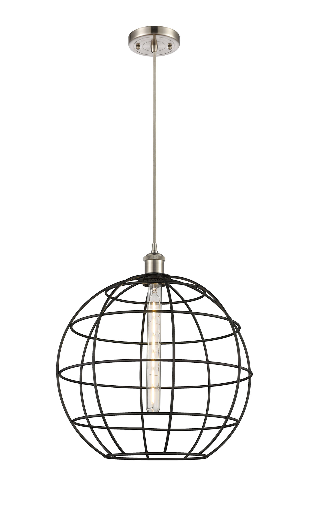 Innovations Lighting Lake Placid 16" Mini Pendant - Satin Nickel Mini-Pendants Innovations Lighting   