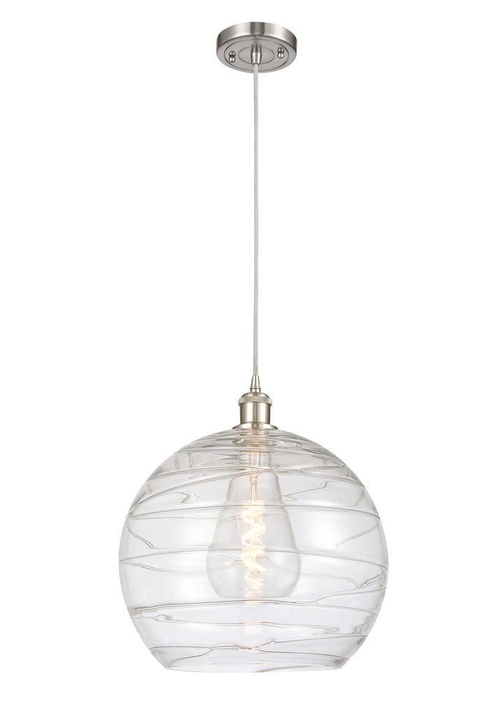 Innovations Lighting Athens Deco Swirl 14" Pendant - Brushed Satin Nickel Pendants Innovations Lighting   