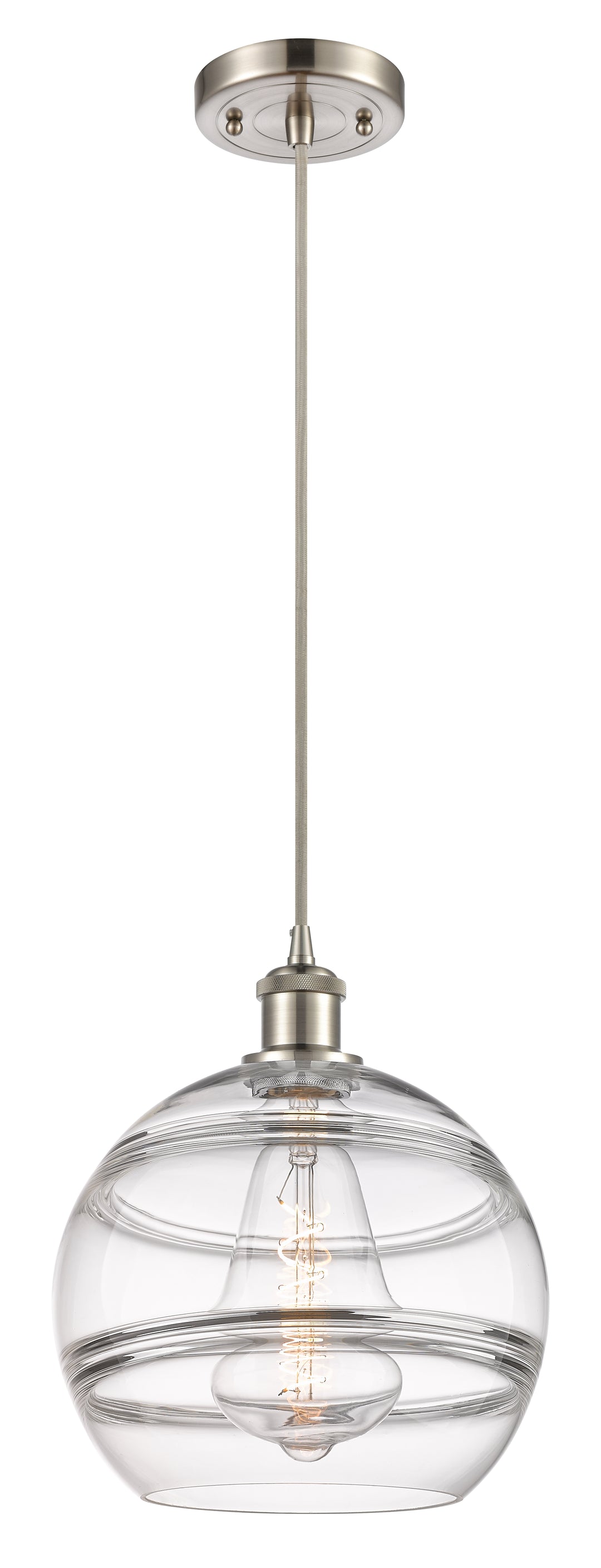 Innovations Lighting Rochester 10" Mini Pendant - Brushed Satin Nickel