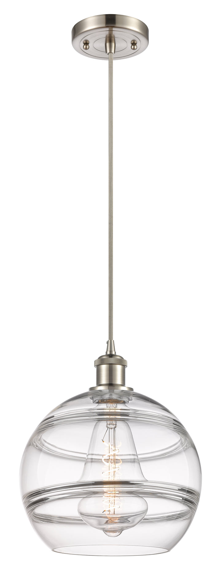 Innovations Lighting Rochester 10" Mini Pendant - Brushed Satin Nickel Mini-Pendants Innovations Lighting   