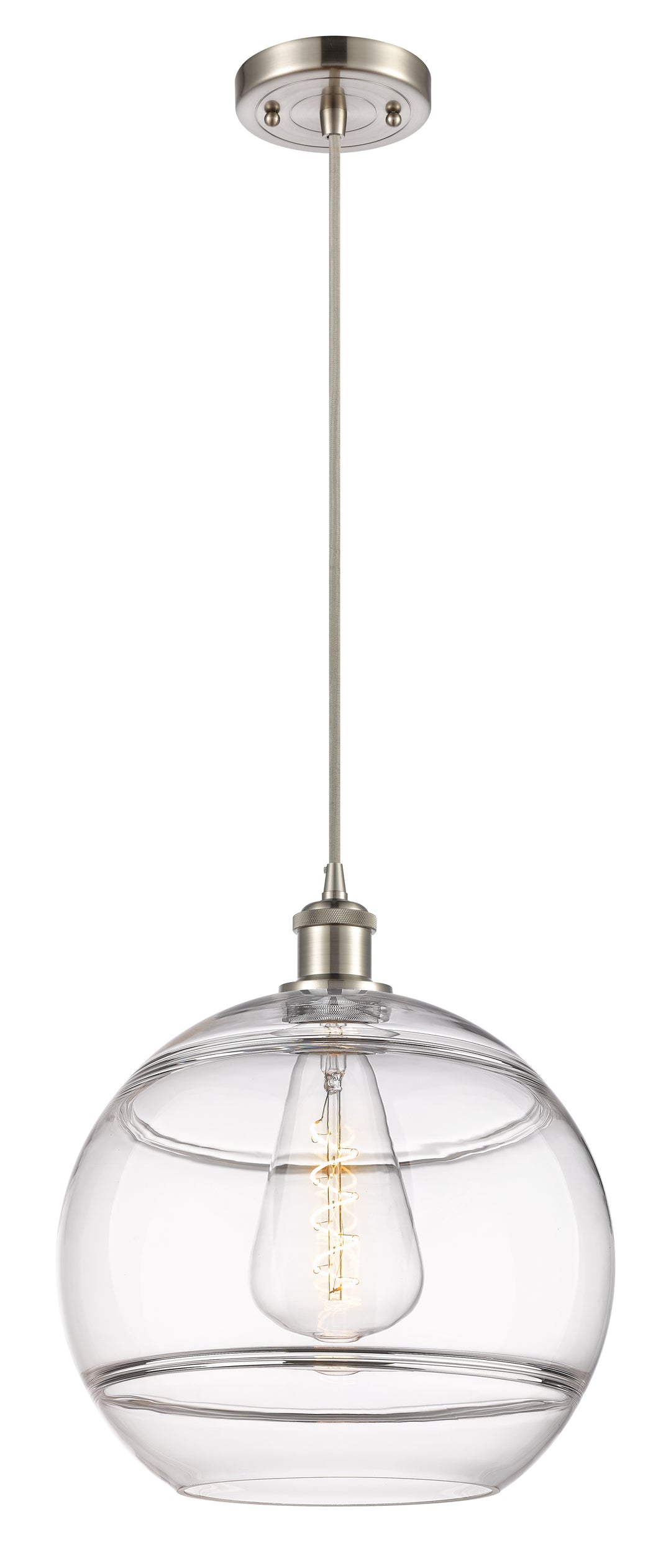 Innovations Lighting Rochester 12" Mini Pendant - Brushed Satin Nickel