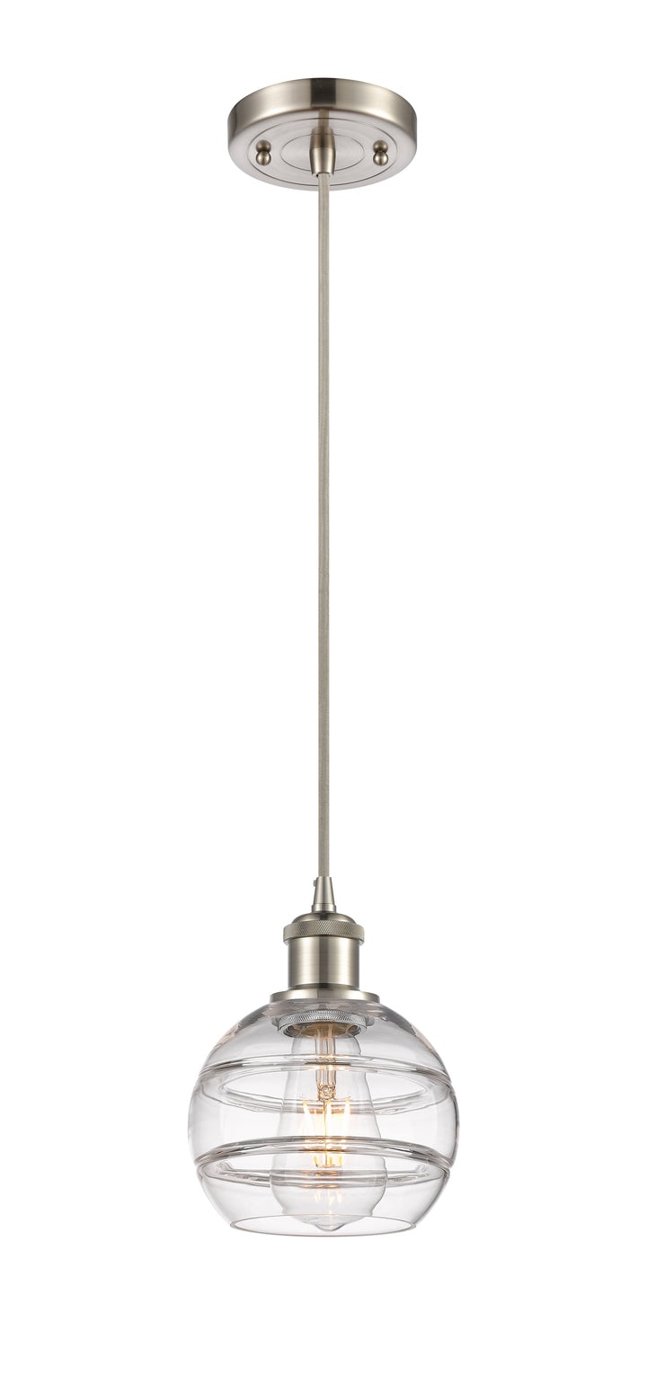 Innovations Lighting Rochester 6" Mini Pendant - Brushed Satin Nickel