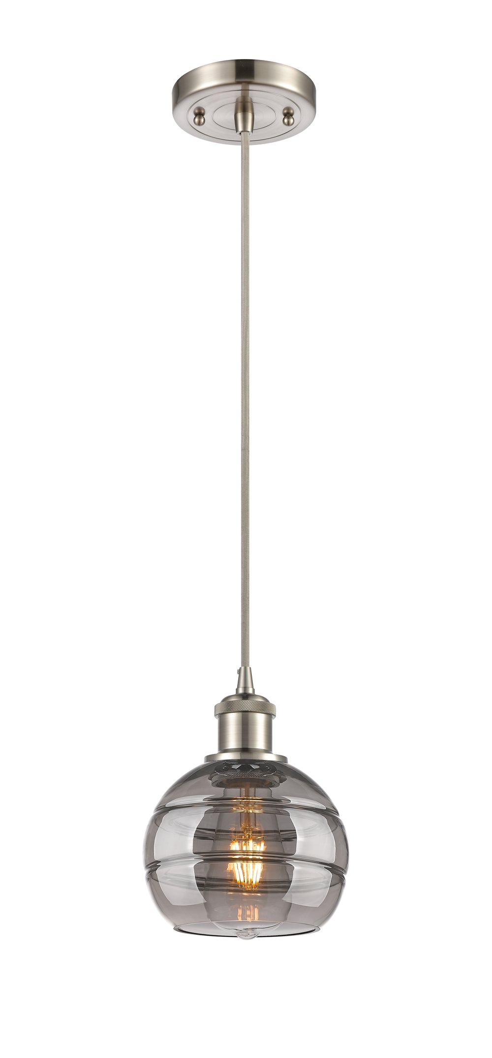 Innovations Lighting Rochester 6" Mini Pendant - Brushed Satin Nickel Mini-Pendants Innovations Lighting   