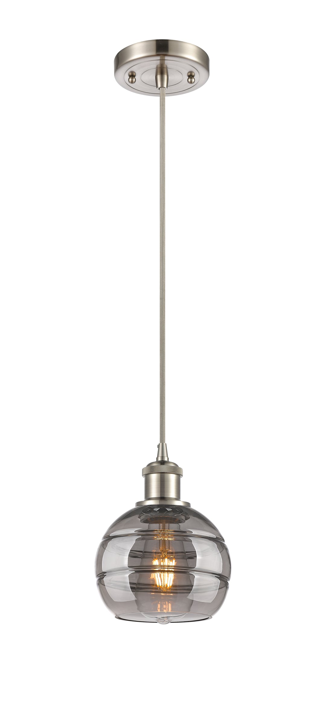 Innovations Lighting Rochester 6" Mini Pendant - Brushed Satin Nickel Mini-Pendants Innovations Lighting   