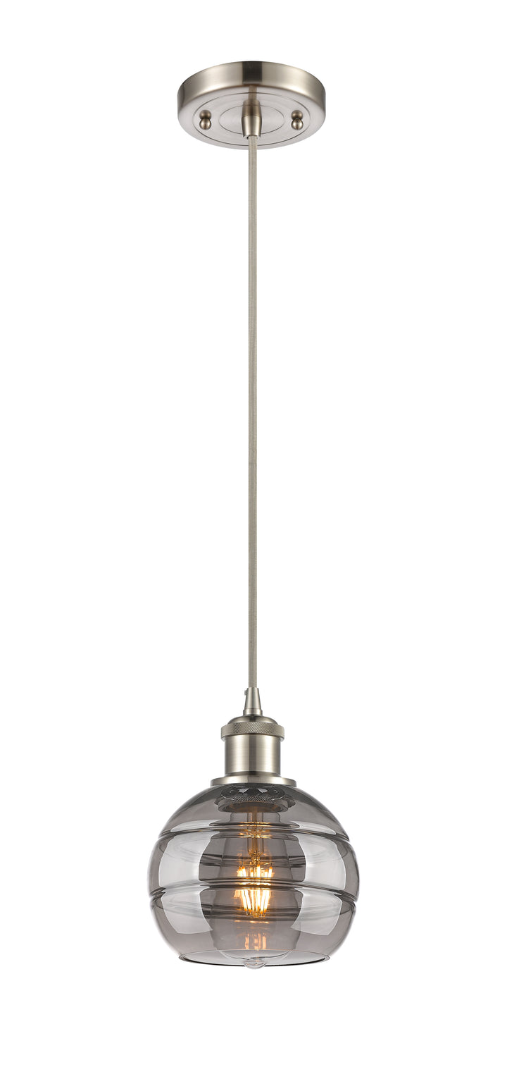 Innovations Lighting Rochester 6" Mini Pendant - Brushed Satin Nickel