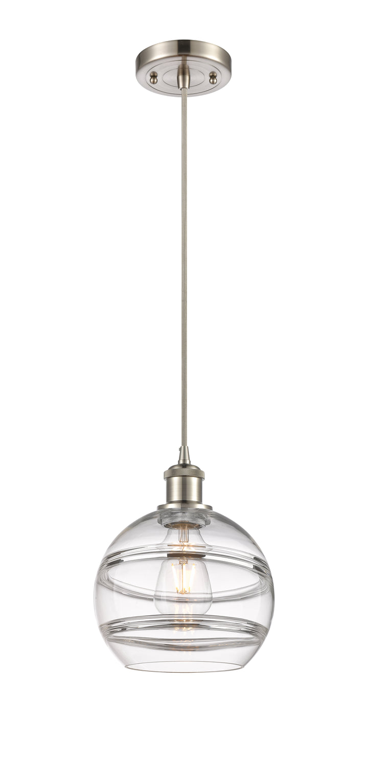 Innovations Lighting Rochester 8" Mini Pendant - Brushed Satin Nickel Mini-Pendants Innovations Lighting   