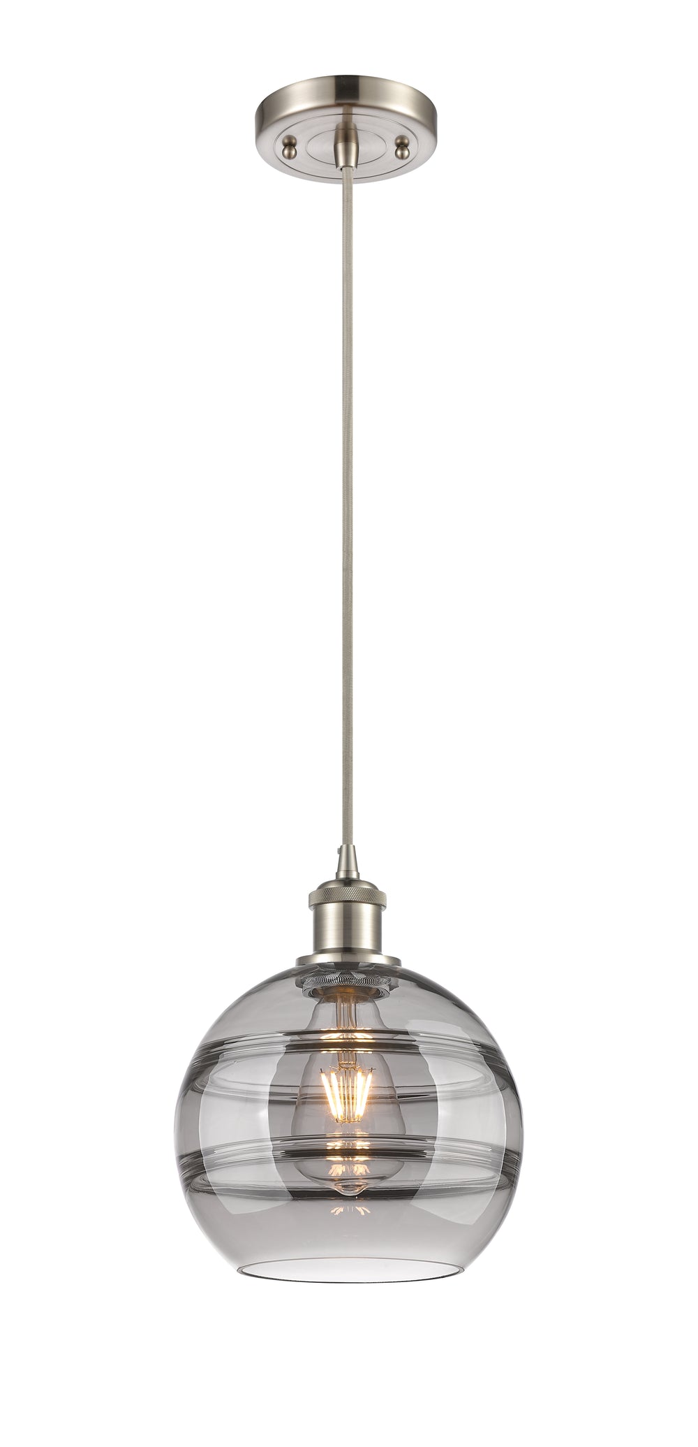 Innovations Lighting Rochester 8" Mini Pendant - Brushed Satin Nickel