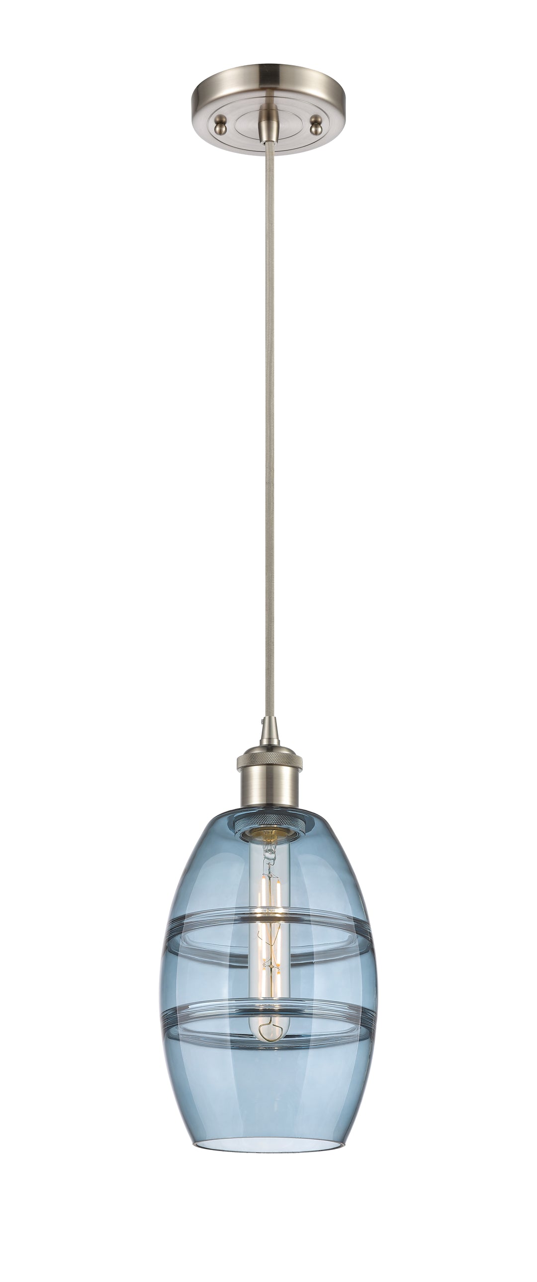 Innovations Lighting Vaz 6" Mini Pendant - Brushed Satin Nickel Mini-Pendants Innovations Lighting   