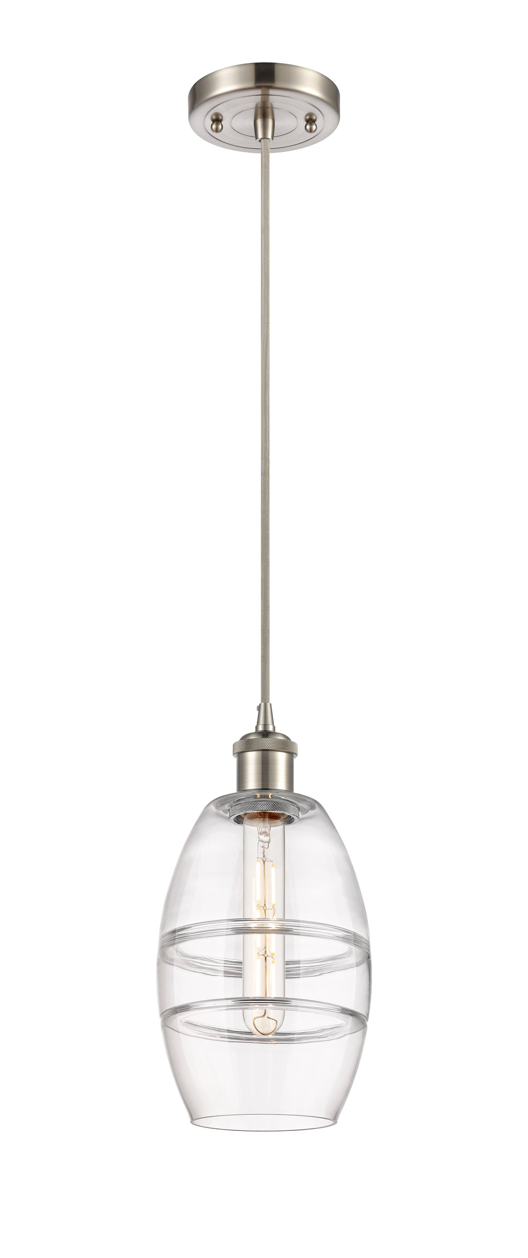 Innovations Lighting Vaz 6" Mini Pendant - Brushed Satin Nickel Mini-Pendants Innovations Lighting   