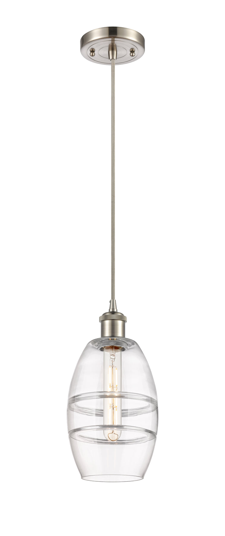 Innovations Lighting Vaz 6" Mini Pendant - Brushed Satin Nickel Mini-Pendants Innovations Lighting   