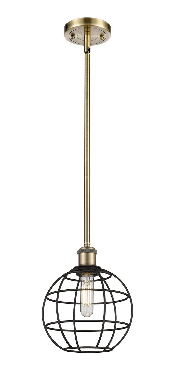 Innovations Lighting Lake Placid 8" Mini Pendant - Antique Brass Mini-Pendants Innovations Lighting Default Title  