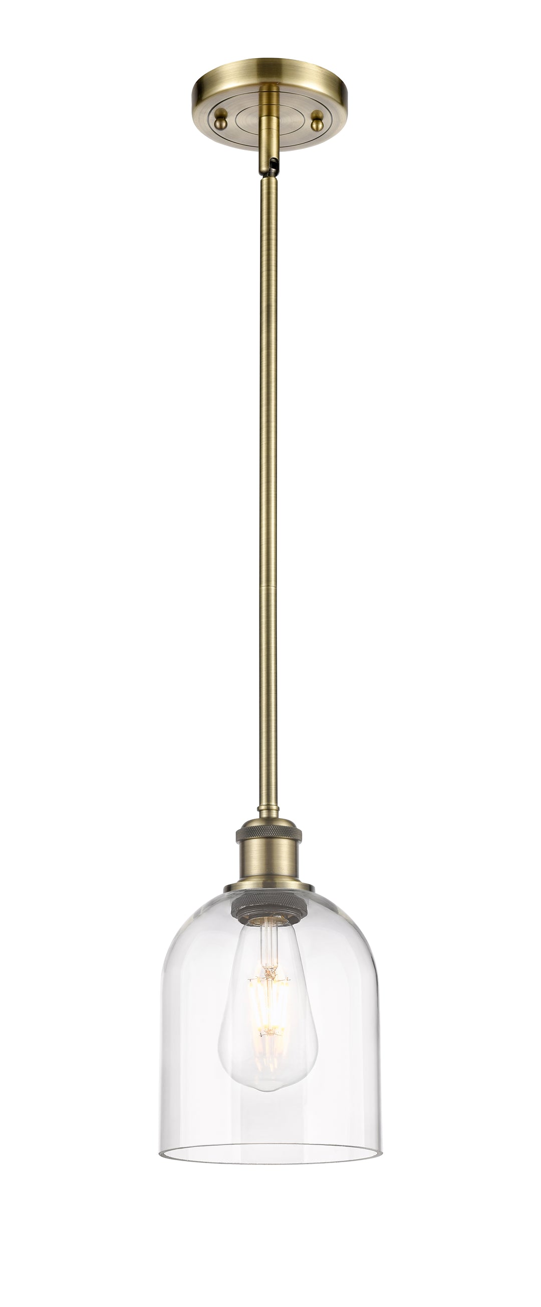 Innovations Lighting Bella 6" Mini Pendant - Antique Brass Mini-Pendants Innovations Lighting   