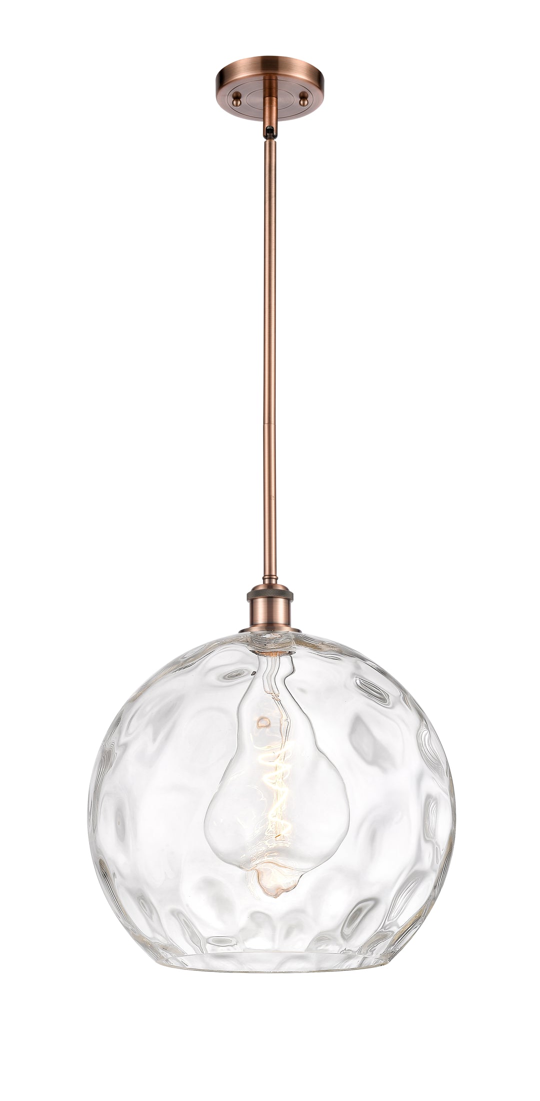 Innovations Lighting Athens Water Glass 14" Pendant - Antique Copper Pendants Innovations Lighting   