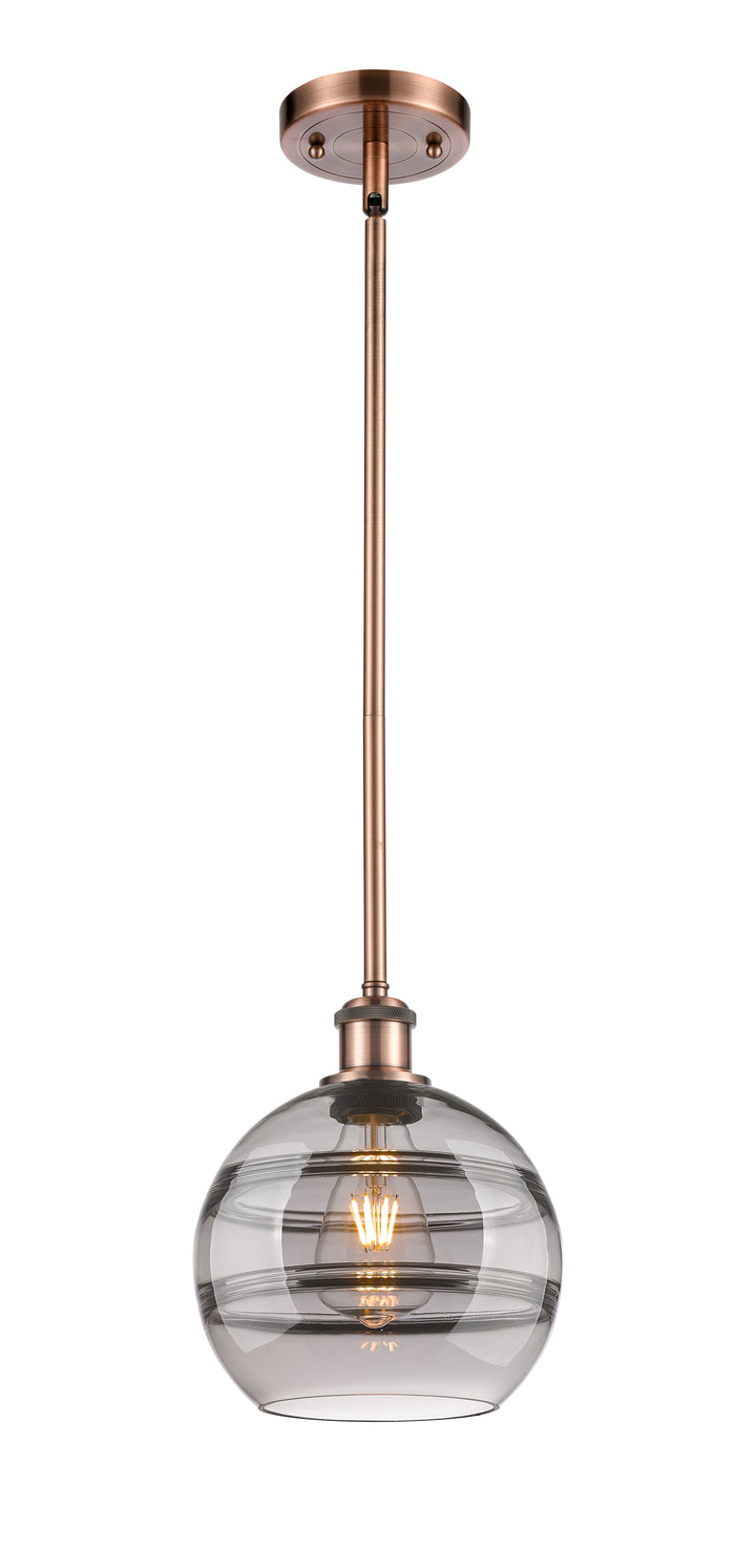 Innovations Lighting Rochester 8" Mini Pendant - Antique Copper