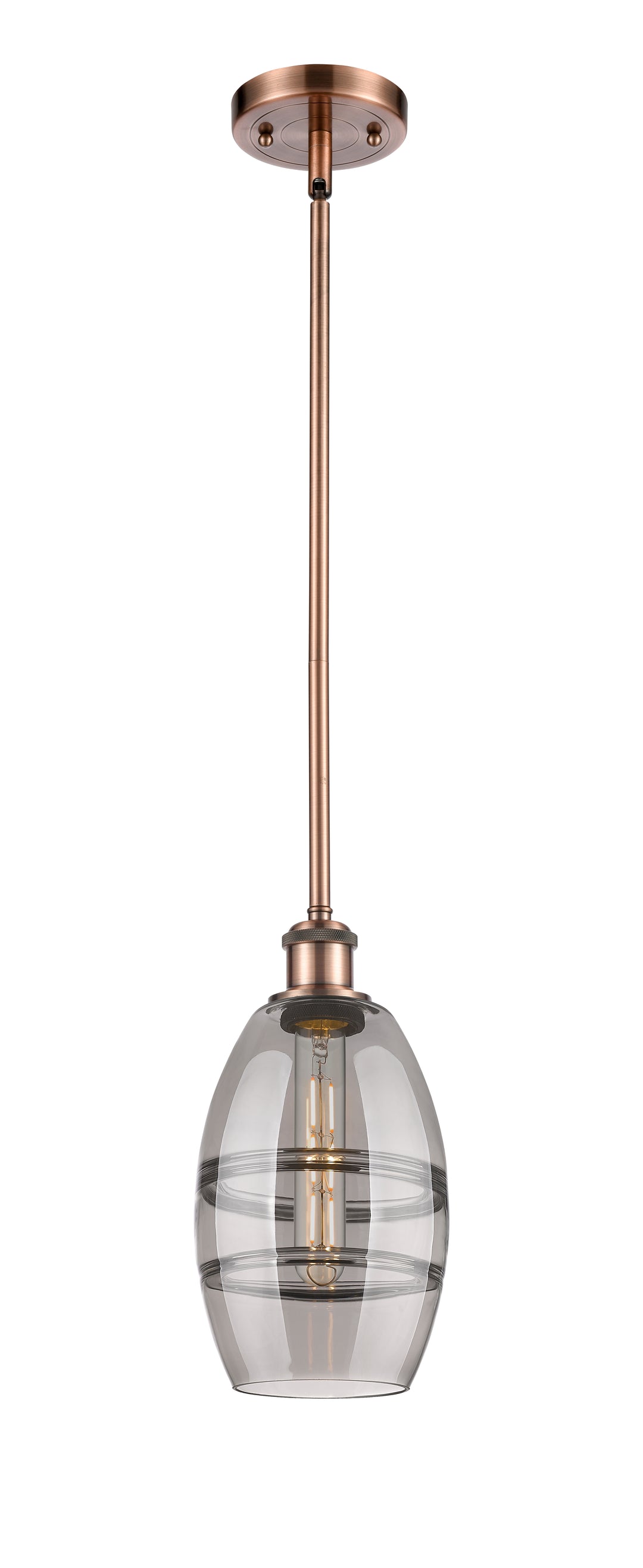 Innovations Lighting Vaz 6" Mini Pendant - Antique Copper